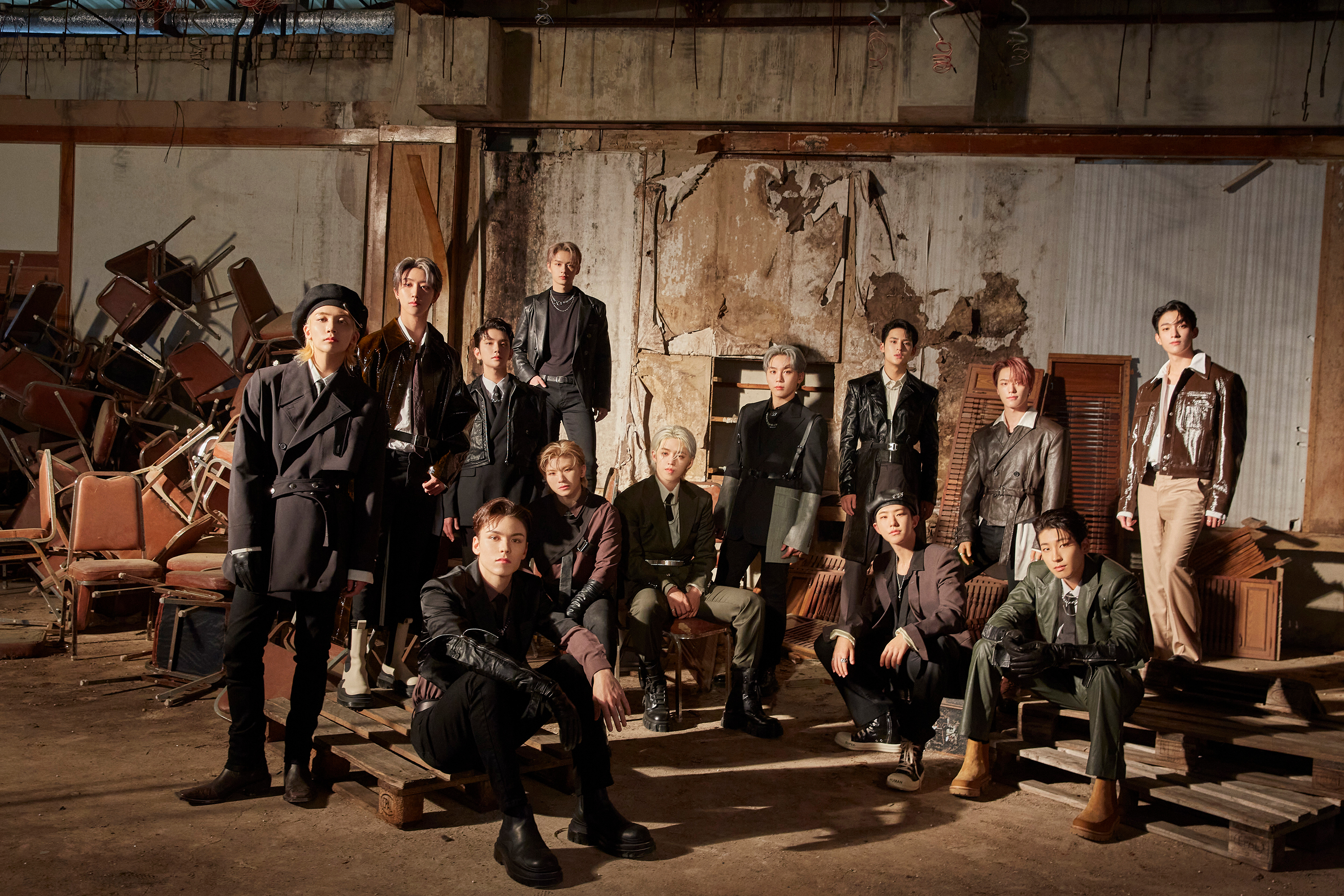 Weverse SEVENTEEN Image - 'Attacca' Jacket Behind Sketch
