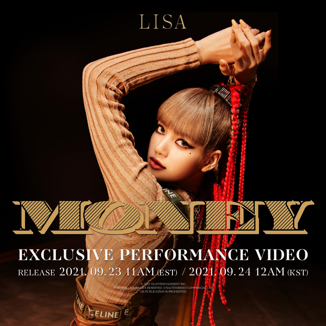 LISA - ‘MONEY’ EXCLUSIVE PERFORMANCE VIDEO TEASER POSTER