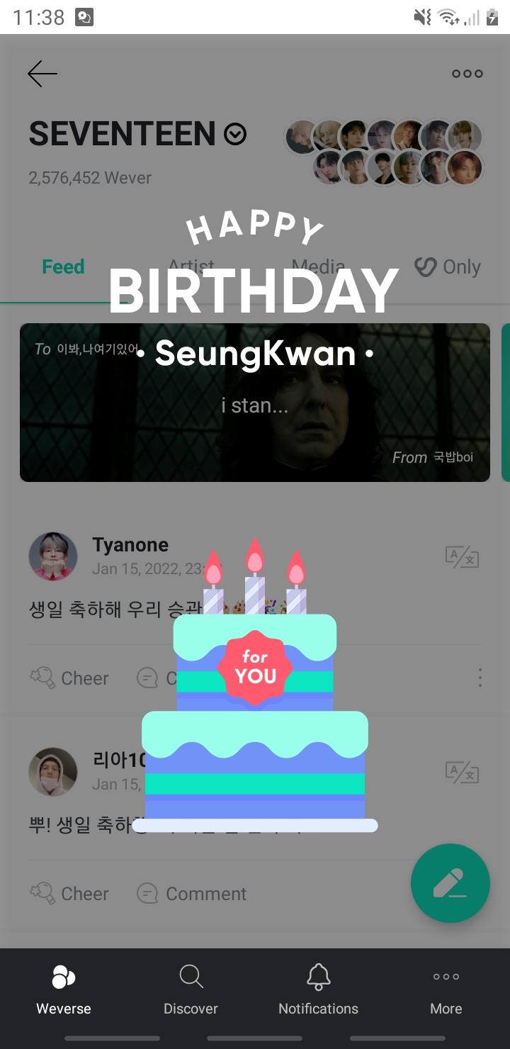 SEVENTEEN Community Post - Happy Birthday My Boo🥳 Stay safe and