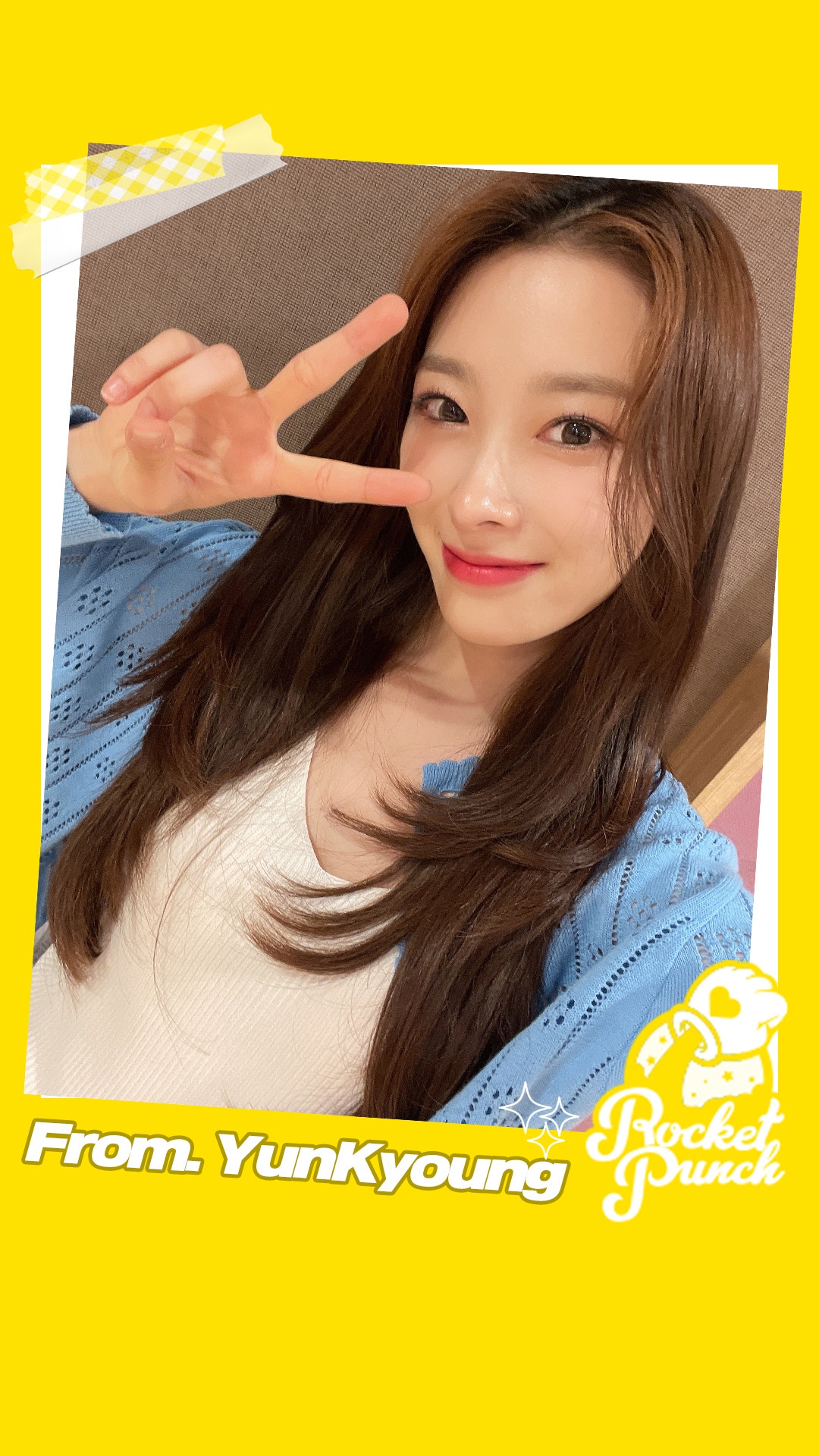 Weverse rocket punch media greetings from yunkyoung of rocket punch 