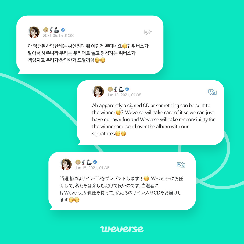 BTS Community Posts - 💌DEAR WEVERSE DIRECTOR OF FUN V💜 Thank you 