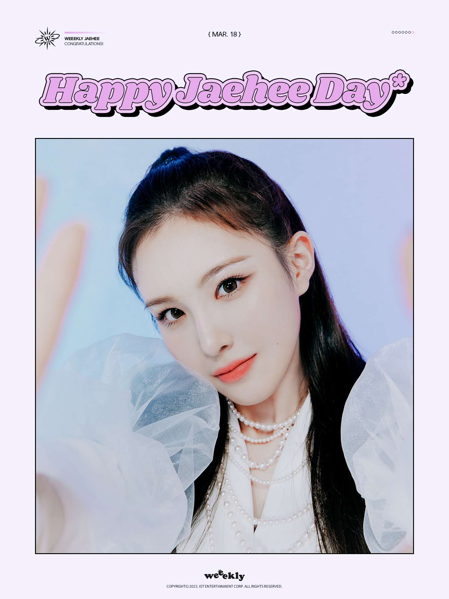Weverse Weeekly Image - Happy Birthday, Jaehee!🎉
