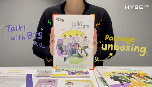 BTS Korean Learning Book Package, Talk! with BTS Unboxing