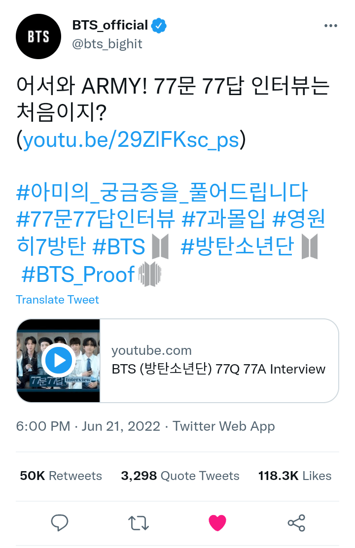 BTS Community Posts - 🌈👑 Bangtan Universe 👑 #BTS 77 Questions, 77 ...