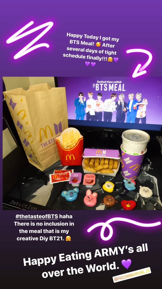BTS Community Post - Happy Today I got my BTS Meal! 🥰 🇵🇭After several ...
