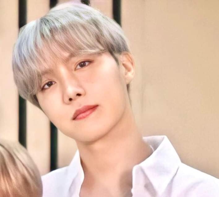 BTS Community Posts - hobi looks so pretty with the silver hair ahhh😭🖐🏼💜