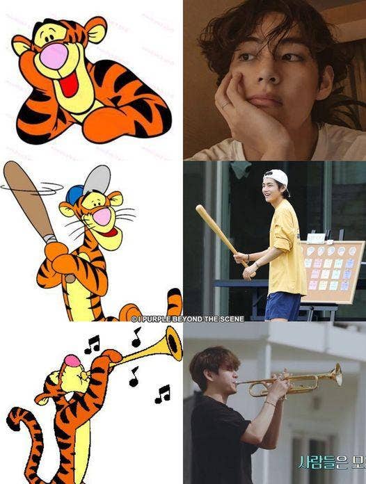 BTS Community Posts - Taehyung siendo tigger #TAEHYUNG
