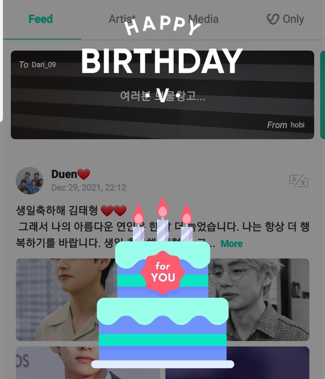 BTS Community Post - Taehyung you are an admirable person, and I am not ...