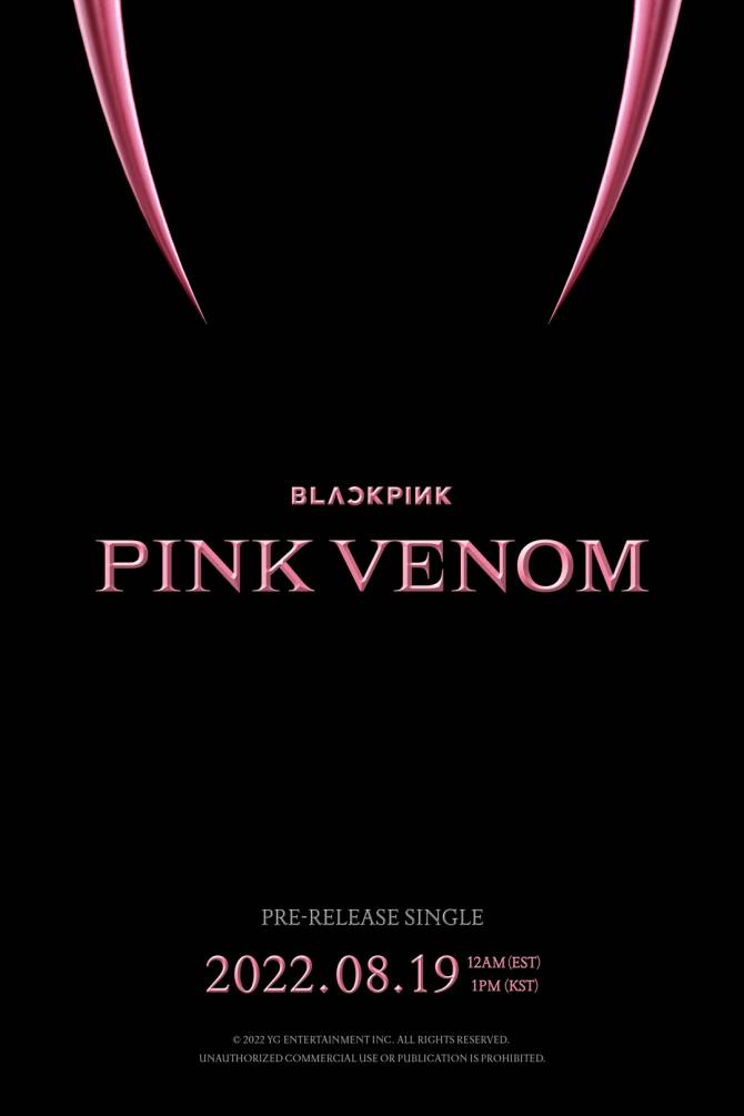 BLACKPINK Pink Venom Pre-Single Poster Release