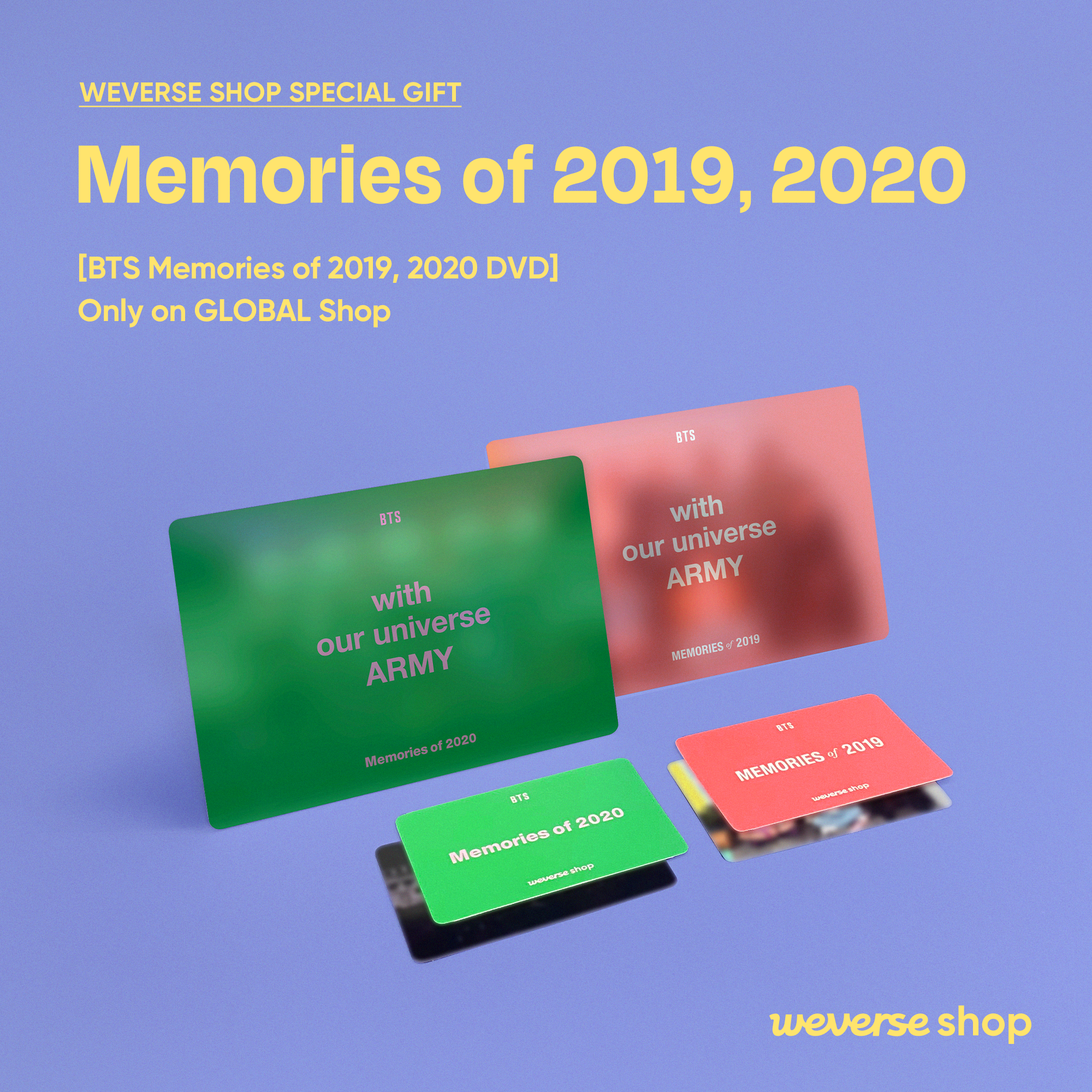 BTS Memories 2019 DVD Photocards