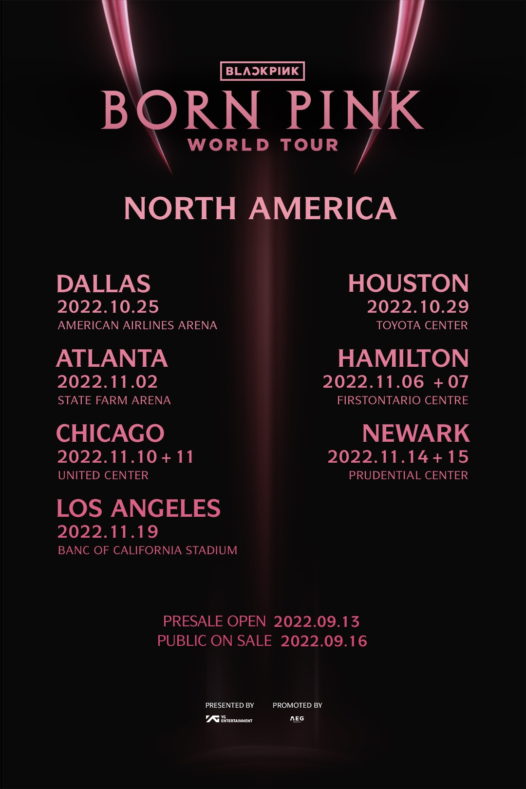 BLACKPINK WORLD TOUR [BORN PINK] NORTH AMERICA