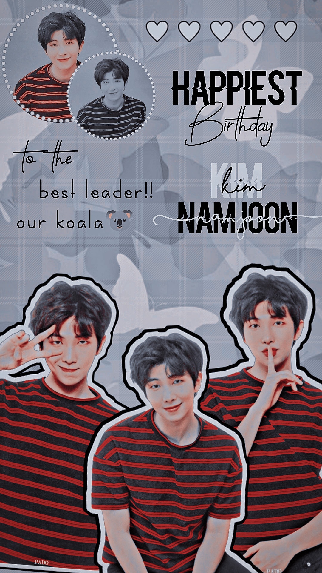 Bts 커뮤니티 포스트 Happiest Birthday Namjoon💜💜🐨🐨💫💫 💗🎂🎂🎊🎊🕊️ Stay Happy And Keep Making Us Laugh A 8864