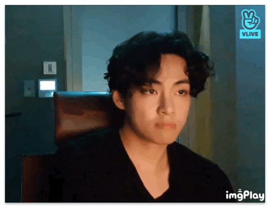 BTS Community Post - #to_v テヒョン💜 さっきはW LIVEありがとう😉💜 作業頑張っているんだねー☺️ 좋다 ...