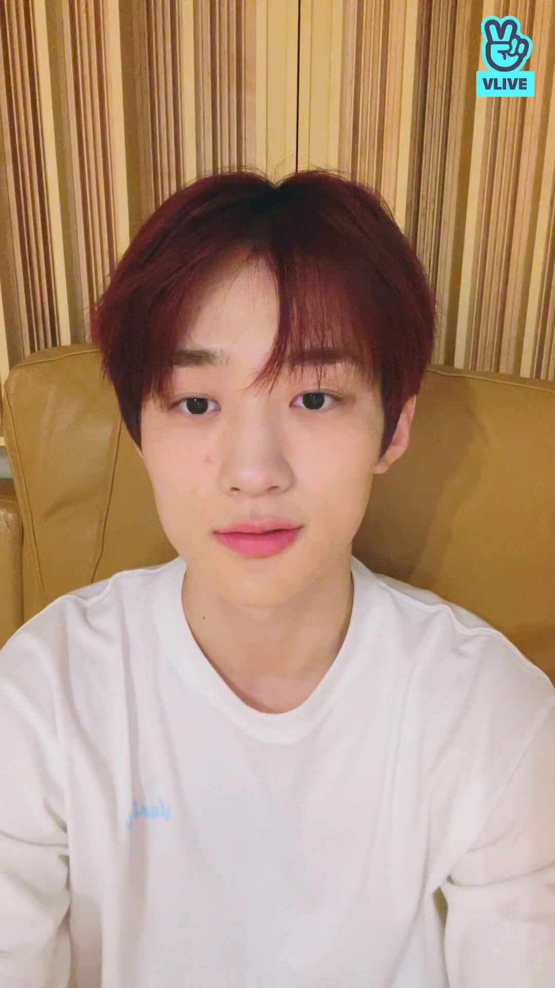 I planned to do V LIVE and then wiped off my makeup..