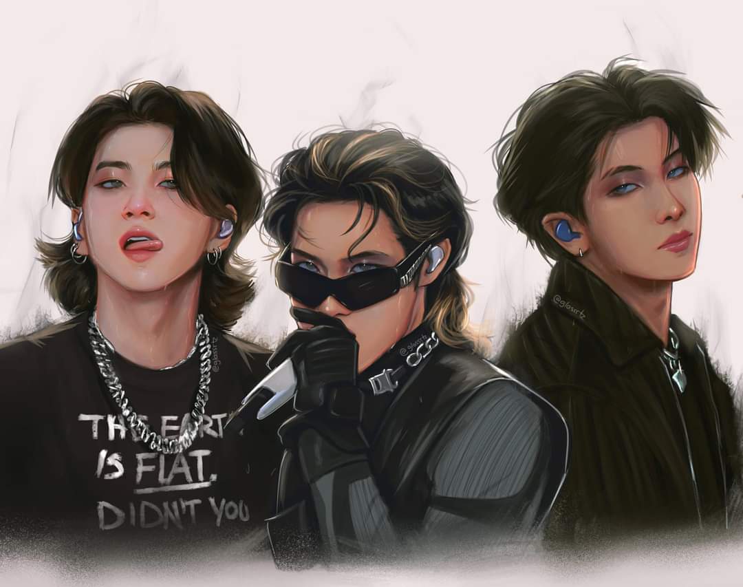 BTS Community Post rap line fanart