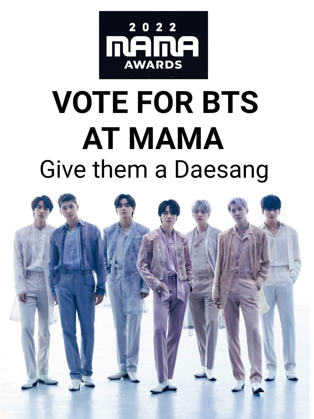 BTS Community Posts VOTE BTS ON MAMA AWARD DAESANG Link vote 👉