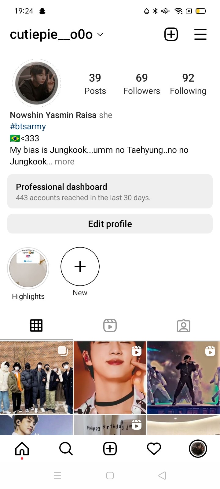 BTS Community Posts - Army please follow me on Instagram 