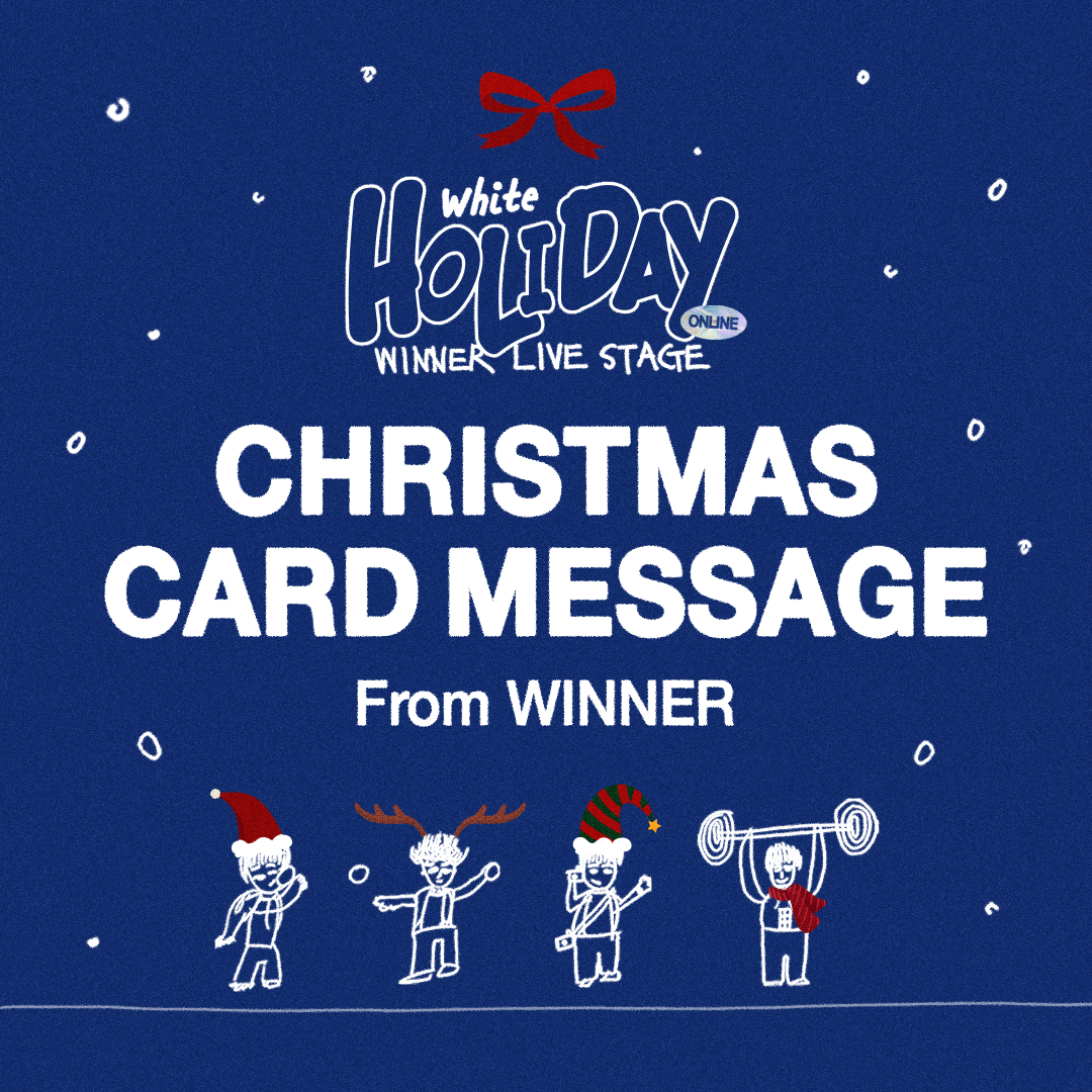 WINNER LIVE STAGE [WHITE HOLIDAY] CHRISTMAS CARD