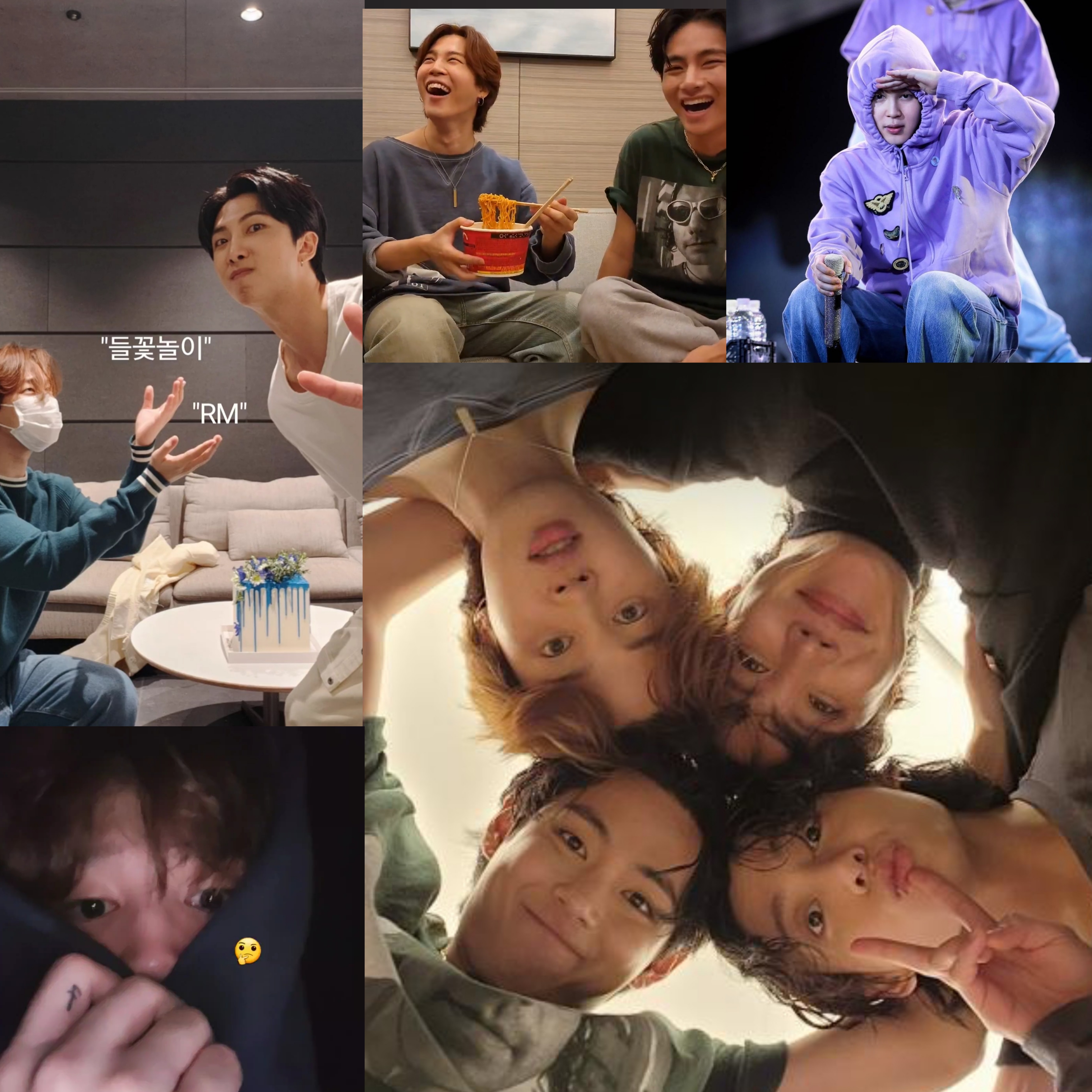 BTS社群貼文 - 大好きなﾊﾞﾝﾀﾝ💜 今年もお疲れさまでした😌 7人の笑顔と