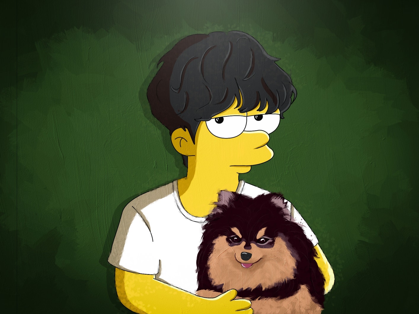 BTS Community Posts Taehyung and Yeontan Oil painting Family Portrait