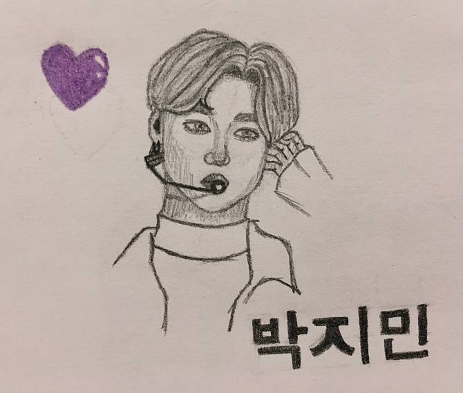 I'm still finishing the drawing of Park Jimin, I do not draw too well a  thousand pardons ❤❤😁❤❤