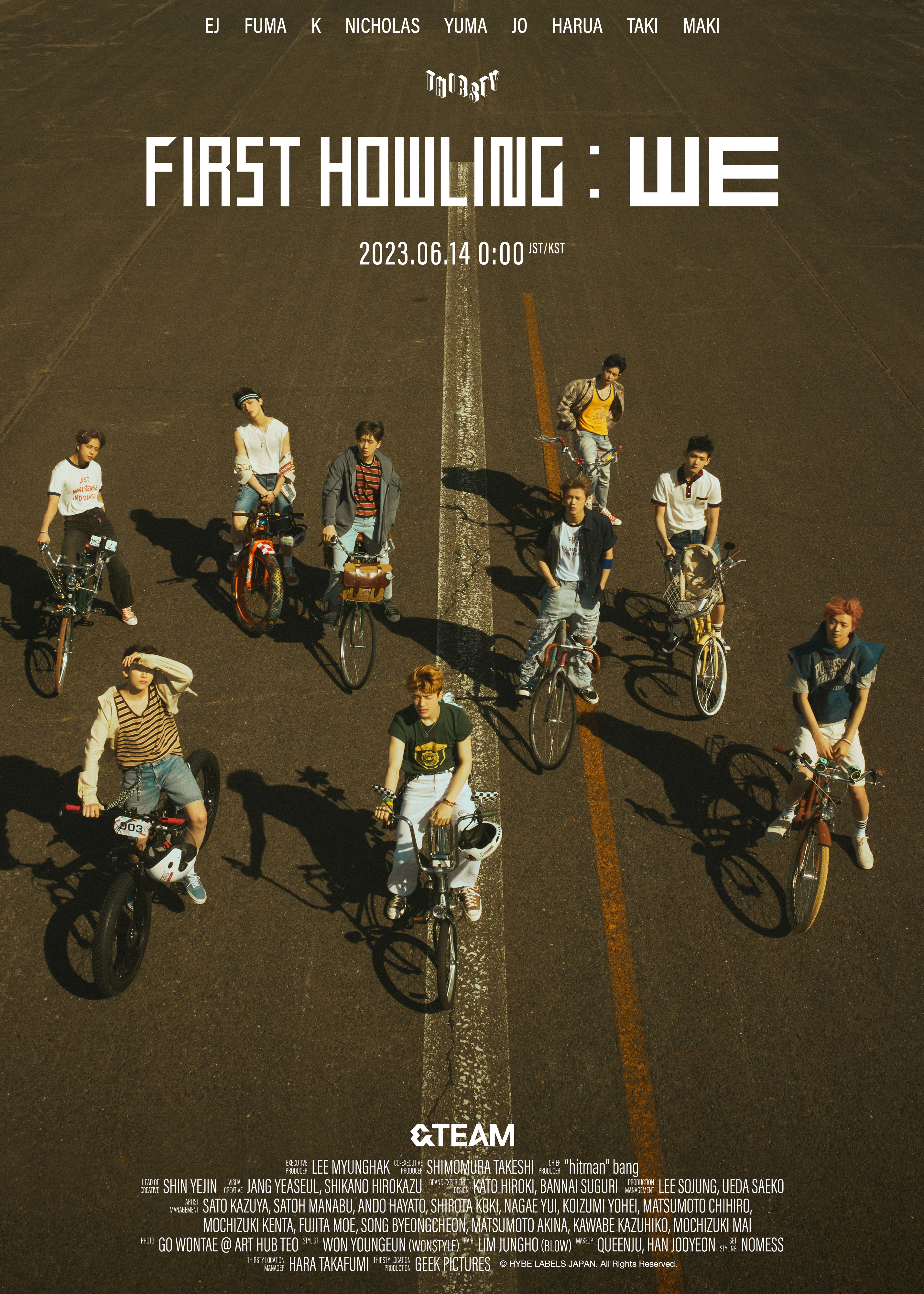 &TEAM FIRST HOWLING WE 全員 直筆サイン入りポスター &TEAM FIRST HOWLING WE 全員 直筆サイン入りポスター - メルカリ