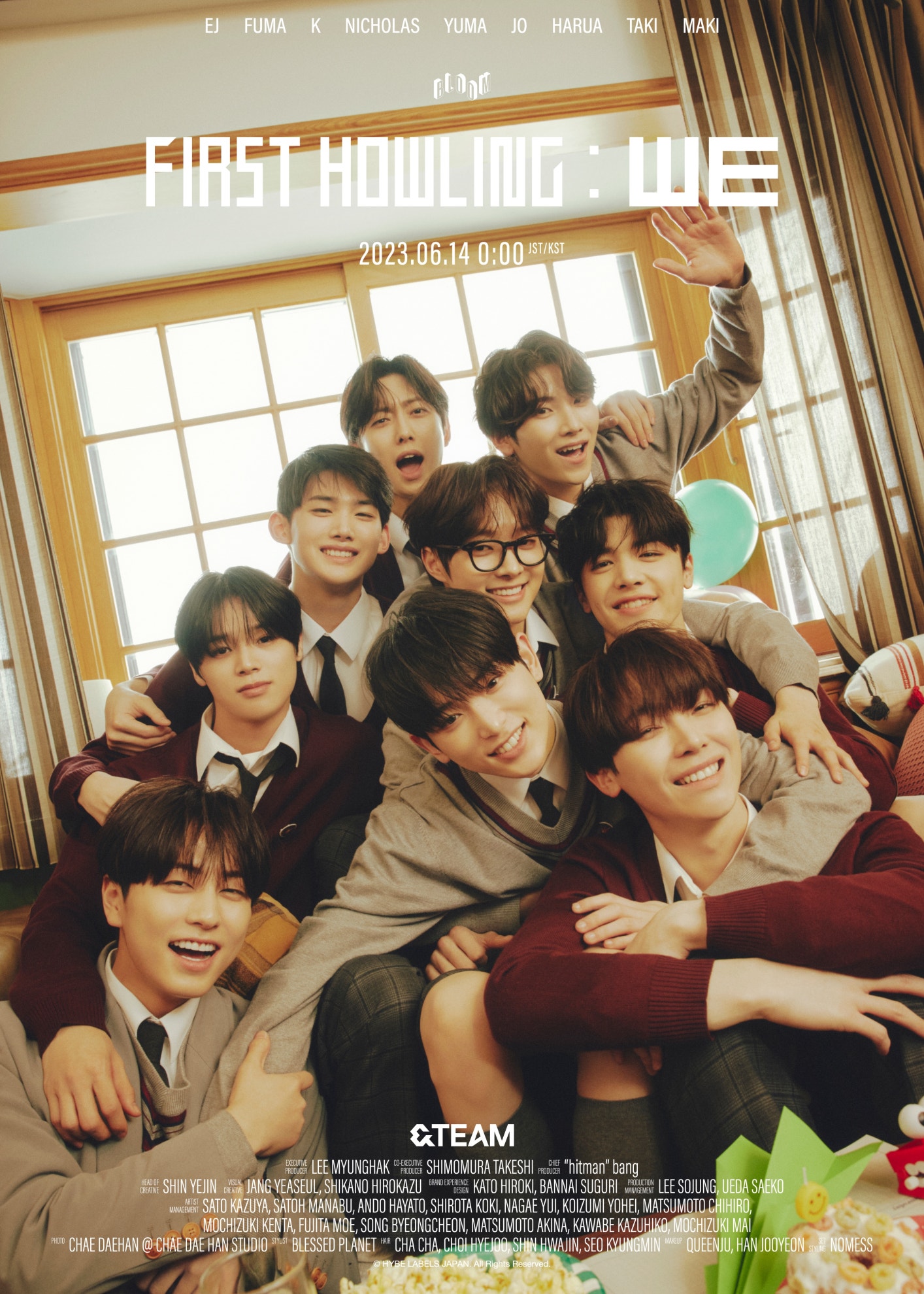 Weverse &TEAM Image - First Howling : WE Concept Poster - BLOOM