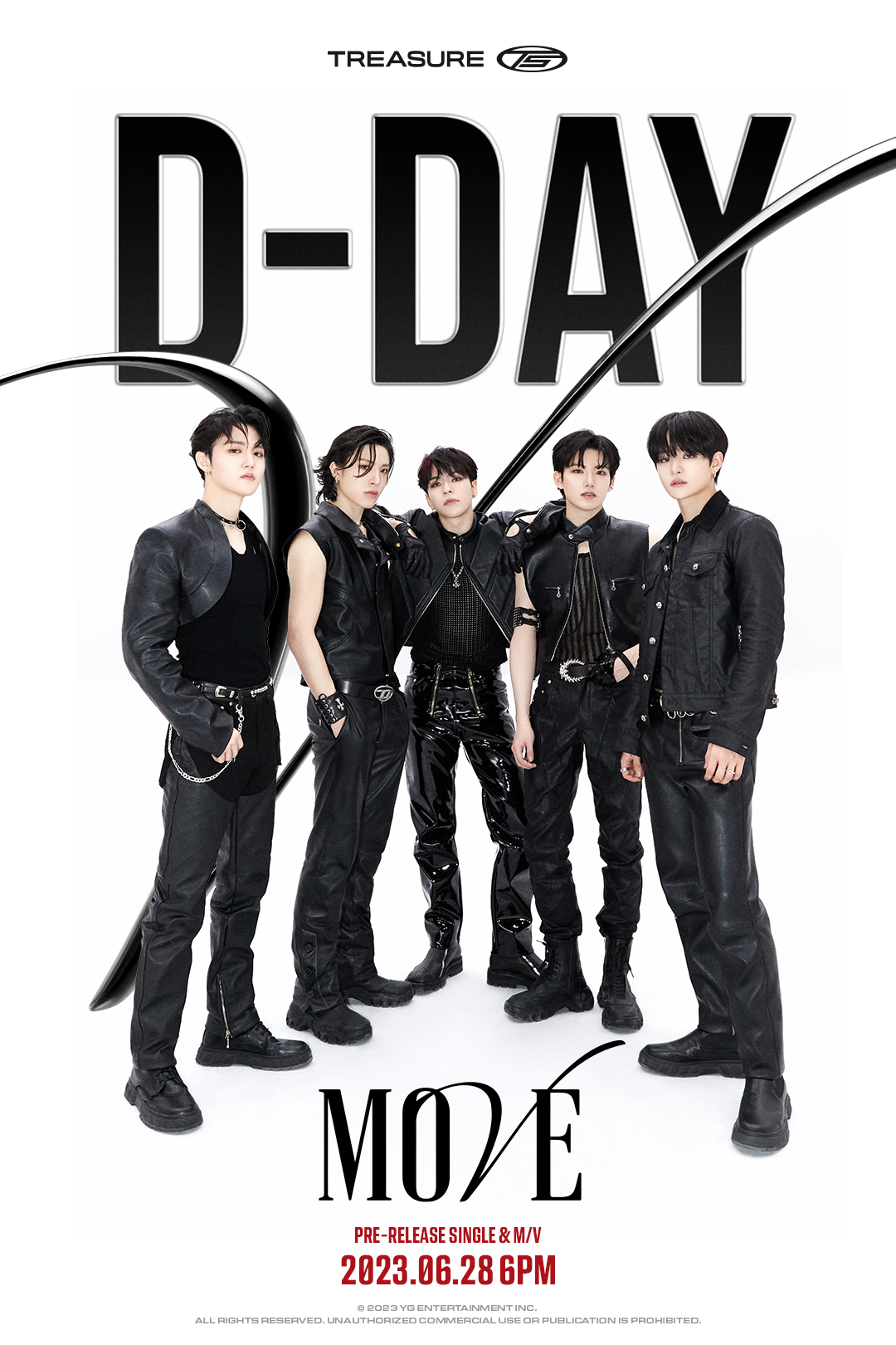 TREASURE (T5) - 'MOVE' D-DAY POSTER