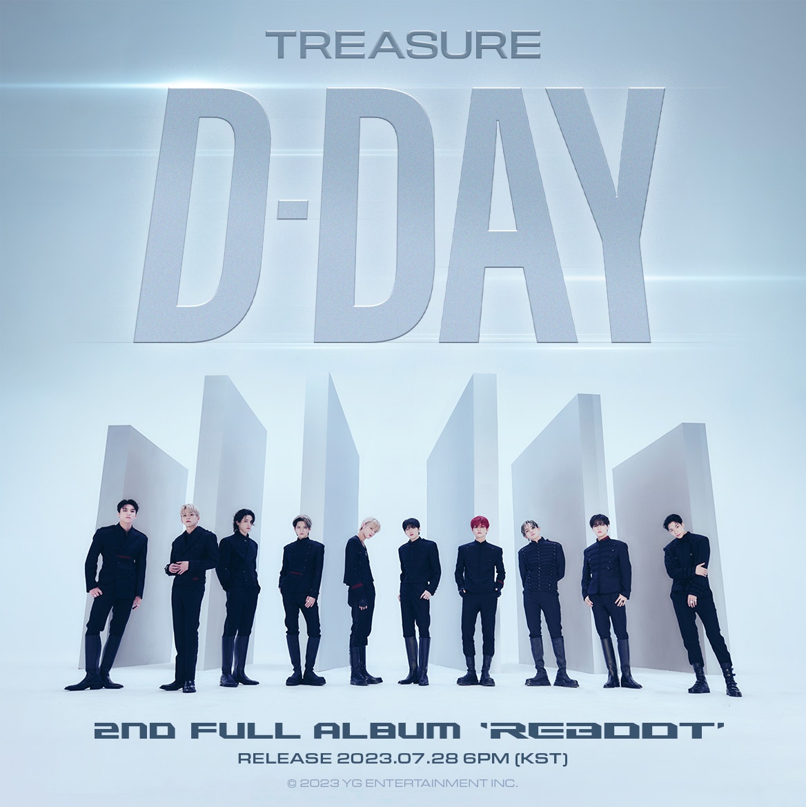 TREASURE - 2ND FULL ALBUM 'REBOOT' D-DAY POSTER