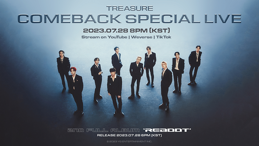 TREASURE - 2ND FULL ALBUM 'REBOOT' COMEBACK SPECIAL LIVE REPLAY