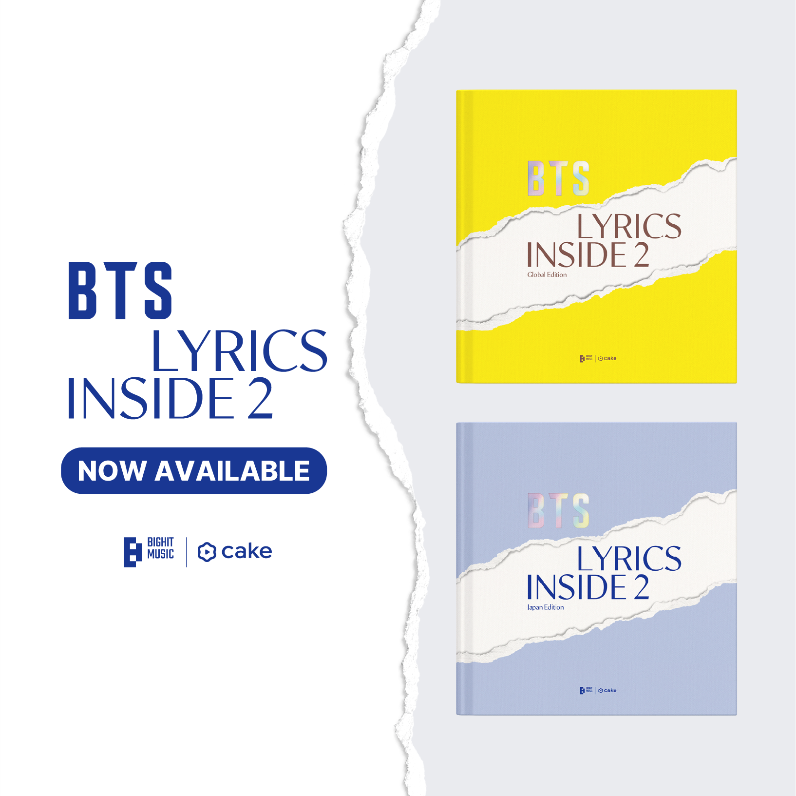 【未開封】BTS LYRICS INSIDE 2 (JAPAN EDITION)