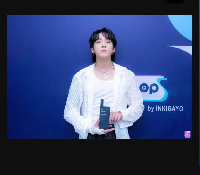 BTS Community Post - Jungkook form SBS Website ... Top Artist #JK7 ...