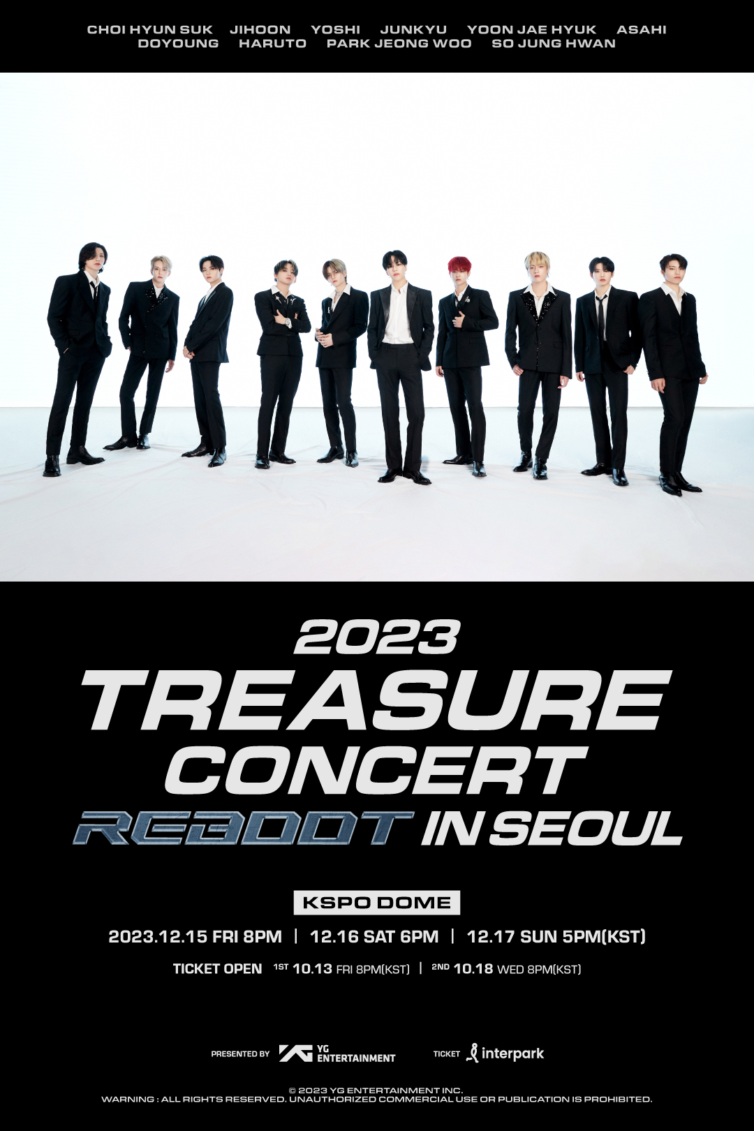 新品未開封 TREASURE TOUR UNIFORM REBOOT ソウルコン REBOOT] TREASURE TOUR UNIFORM - YG SELECT