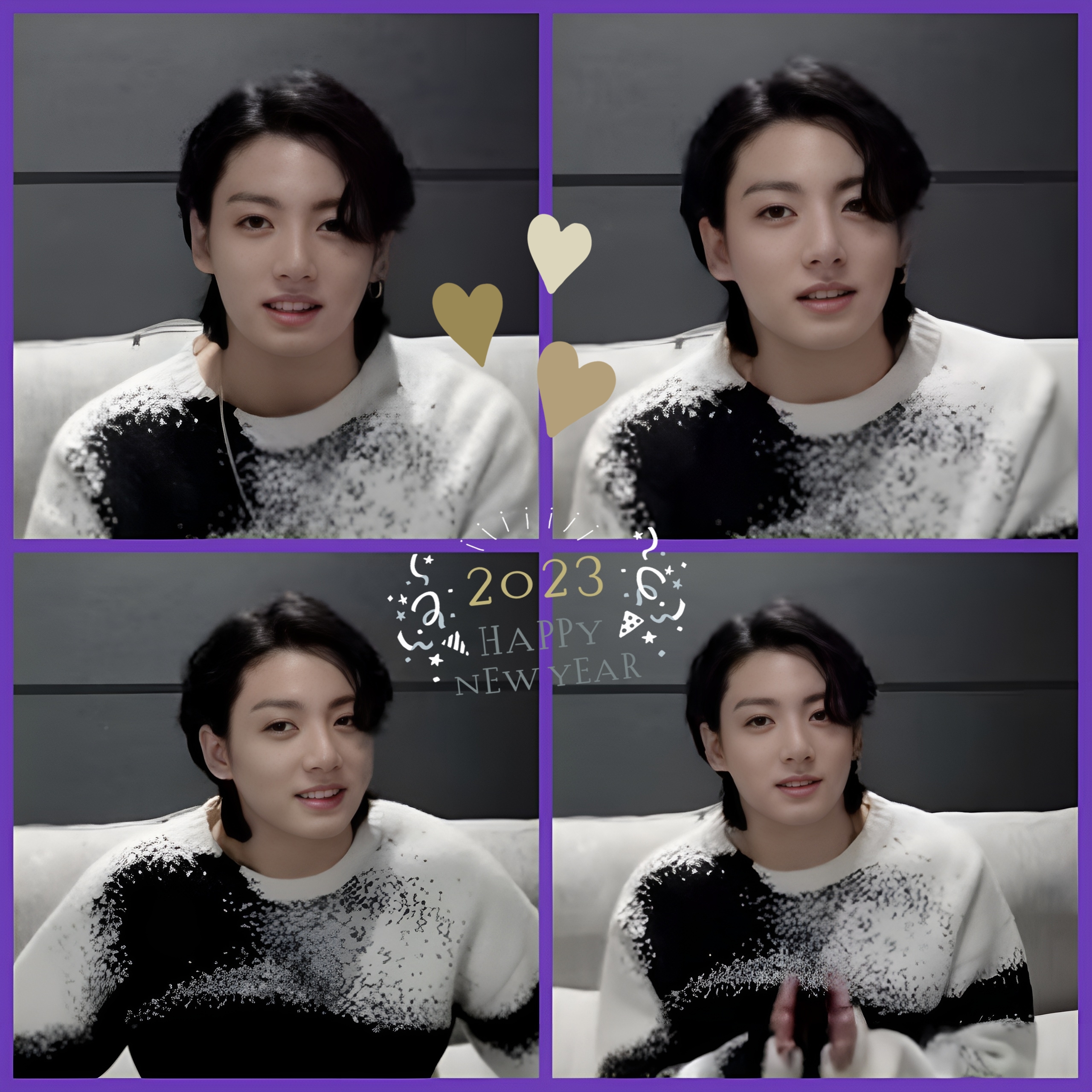 BTS Community Post - グク～おはよう💜 今年初めての📬だからまずは