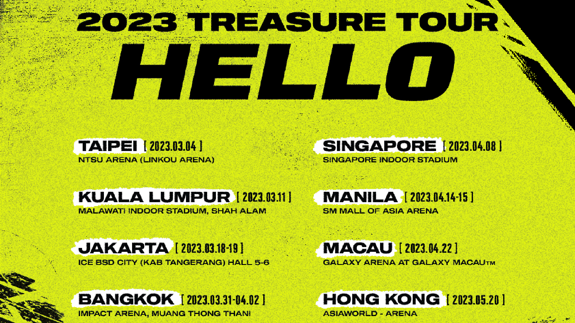 2023 TREASURE TOUR [HELLO] CONCEPT POSTER