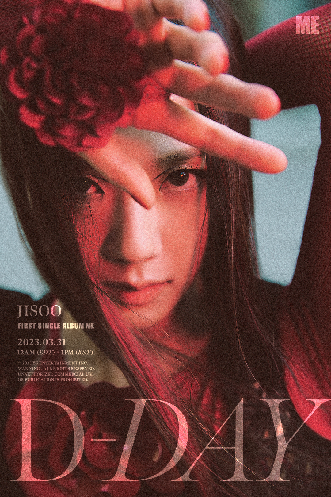 JISOO   FIRST SINGLE ALBUM [ME D DAY POSTER