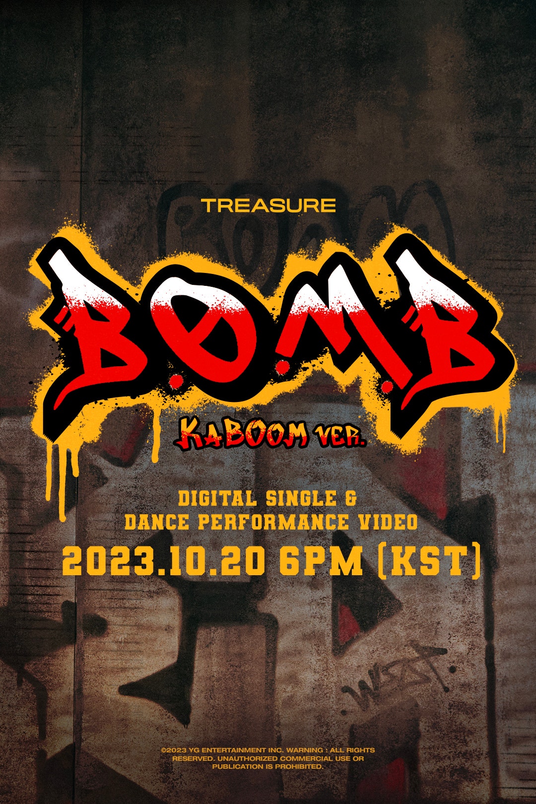 TREASURE - 'B.O.M.B (KABOOM ver.)' RELEASE POSTER