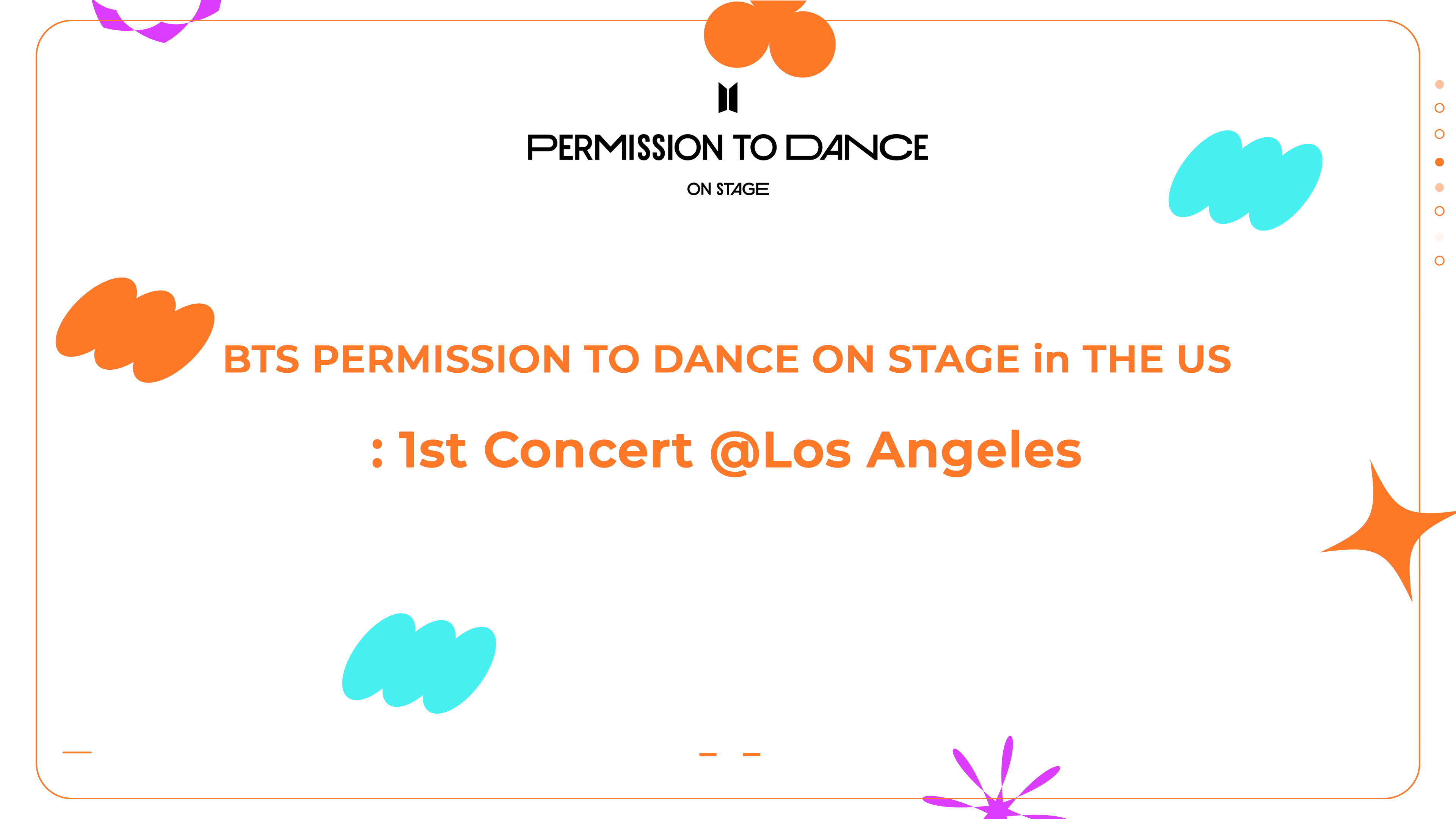 BTS - PERMISSION TO DANCE ON STAGE in THE US