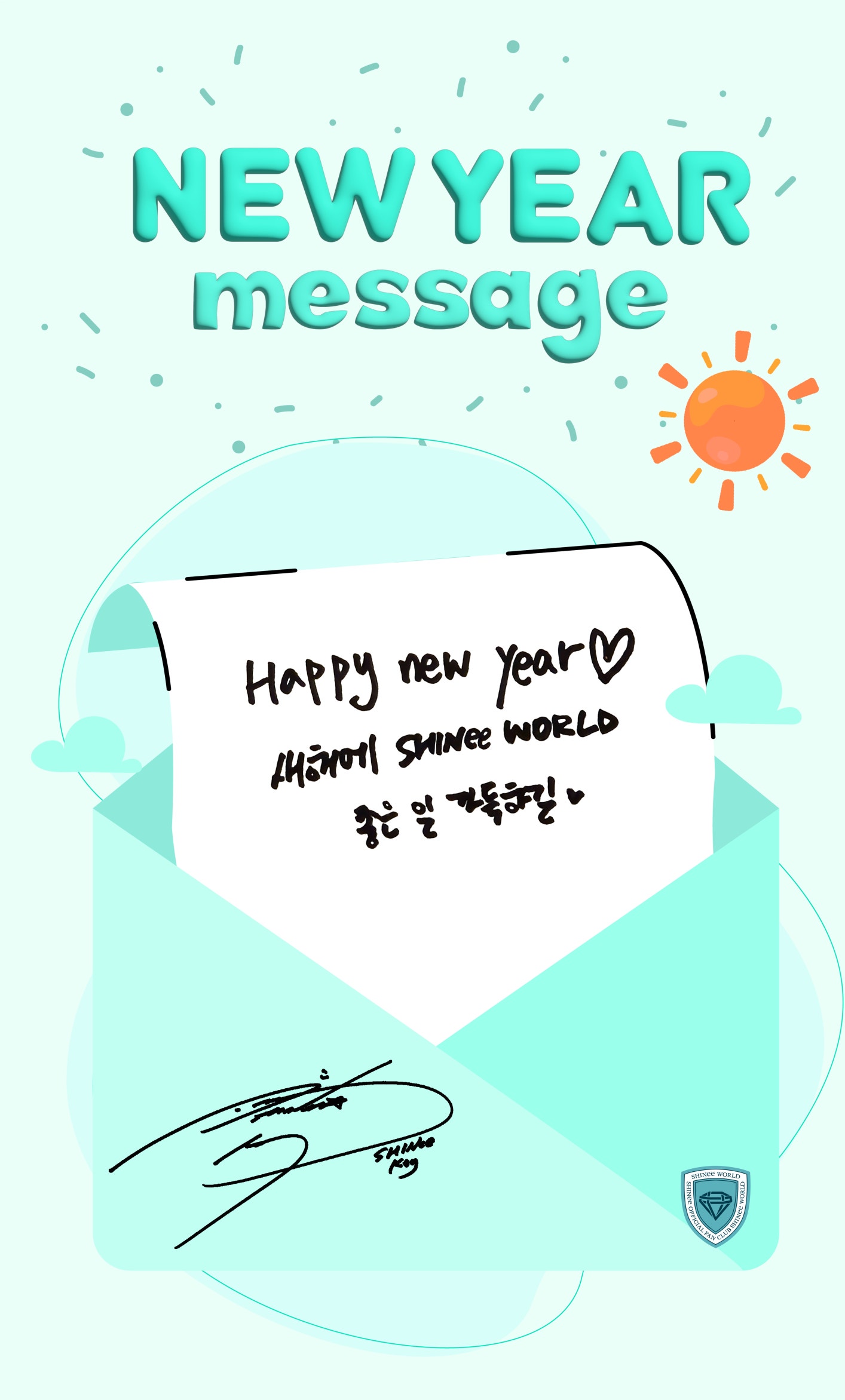Weverse SHINee Image - [From. SHINee] 2024 NEW YEAR MESSAGE 💌