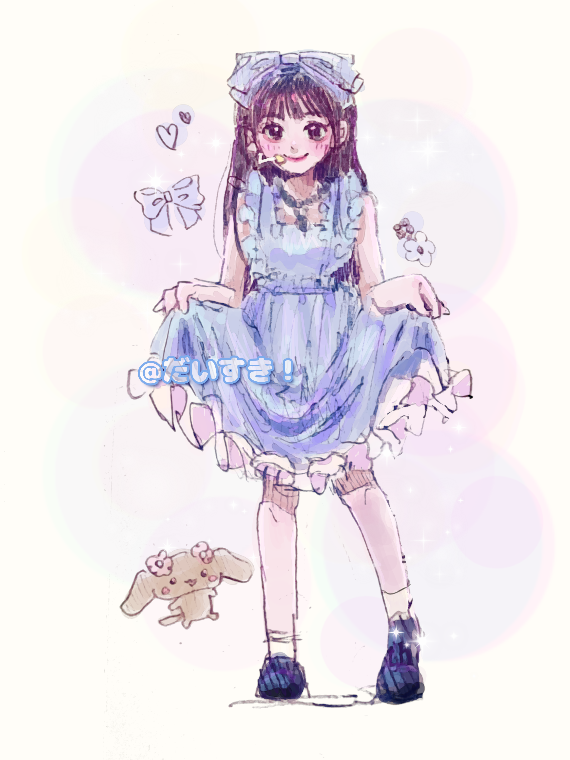 ILLIT Community Post - #to_moka 모카 사랑해💙 この衣装のモカちゃん