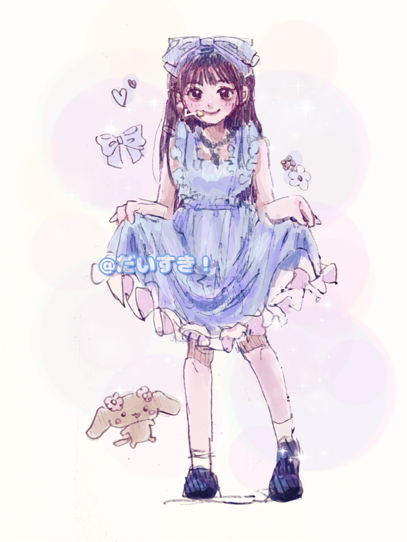 ILLIT社群貼文 - #to_moka 모카 사랑해💙 この衣装のモカちゃんが印象