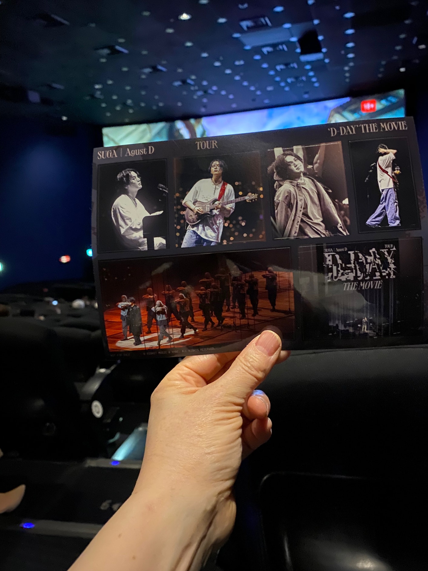 BTS Community Post - 가까운 영화관 IMAX 마지막 날이라서 어제 보러 갔다왔어요~😊 영상,노래,윤기씨의 ...
