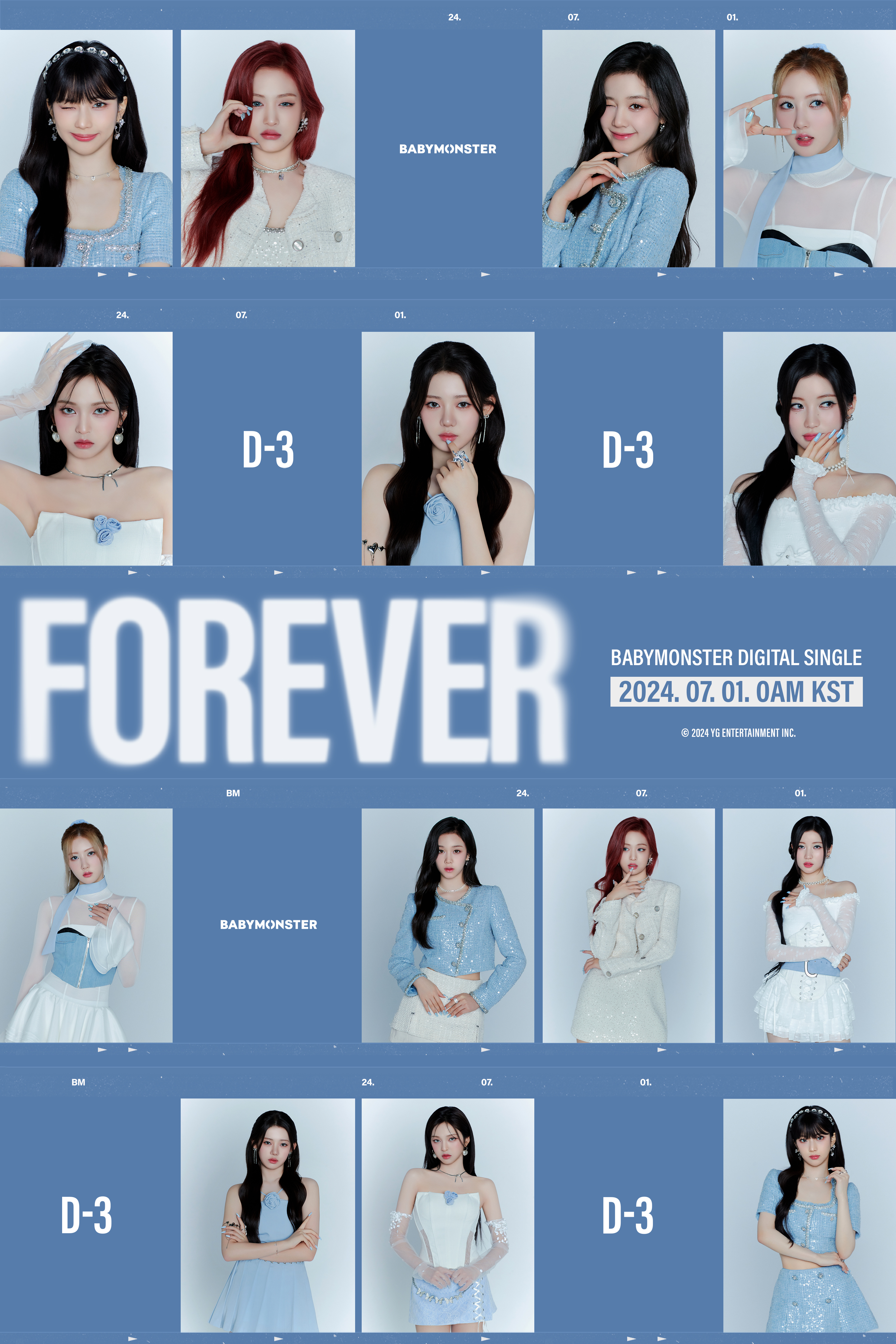 Weverse BABYMONSTER Image - ‘FOREVER' COMP CARD: Style A