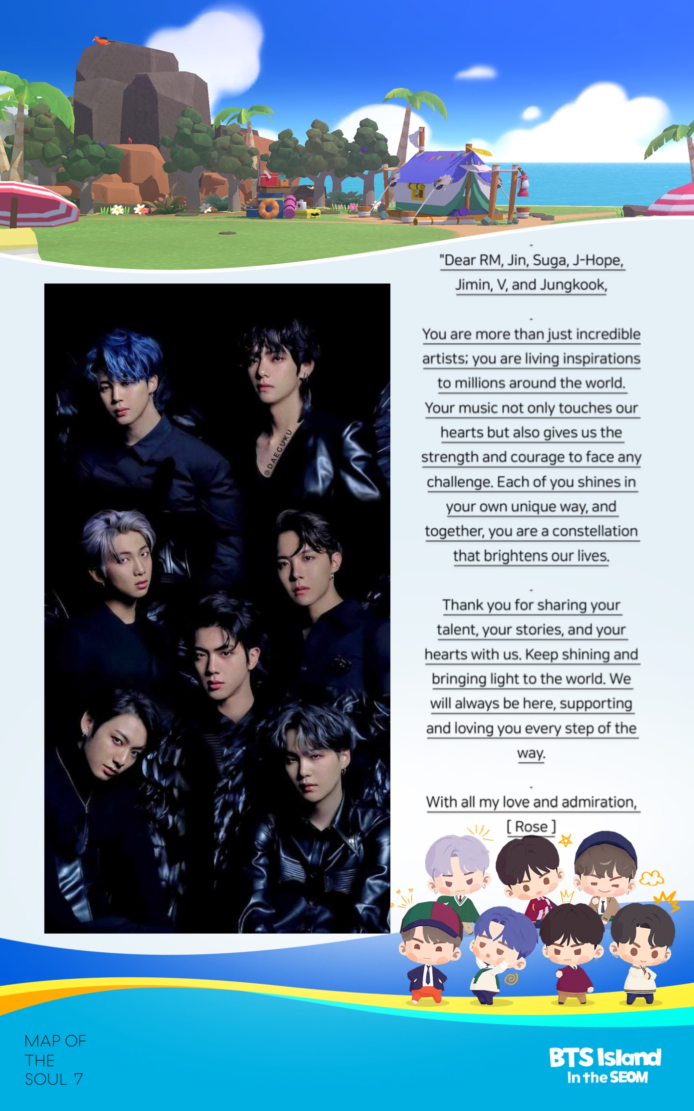 BTS Weverse Fan Letter