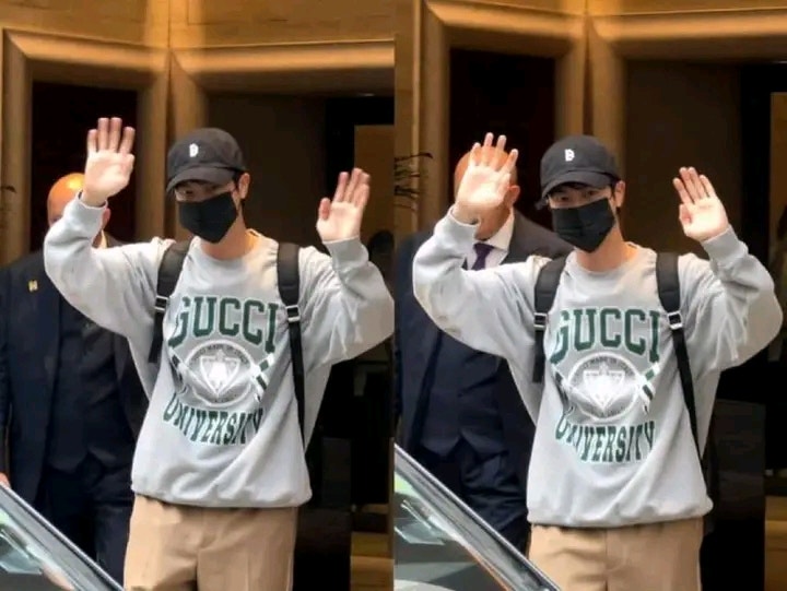 Bts Community Post Seokjin Otw To Milan Airport Have A Safe Flight