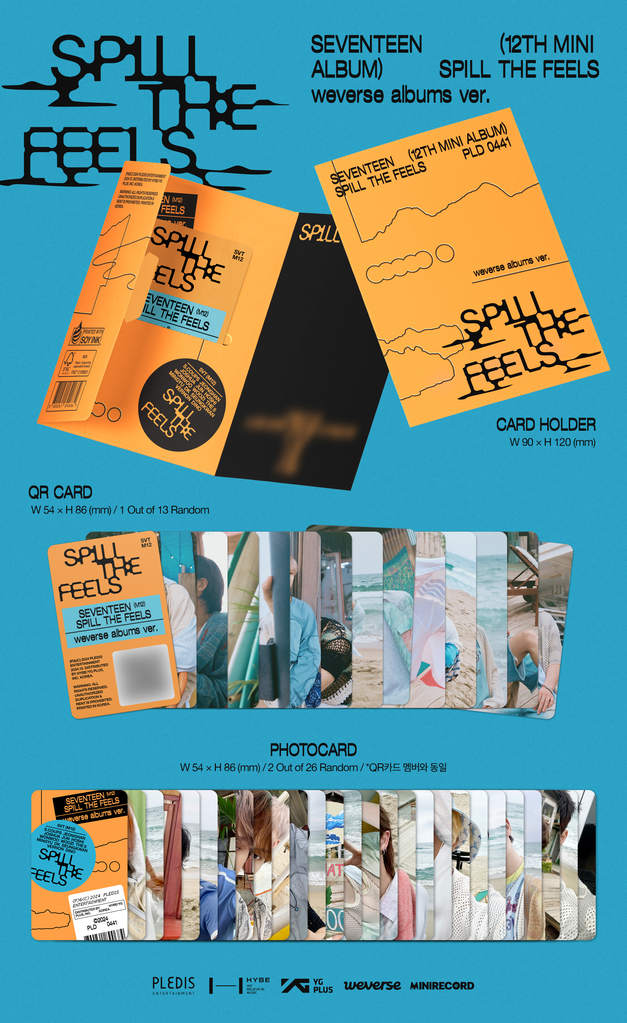Seventeen - 12th Mini Album 'SPILL THE FEELS' [Order Guide