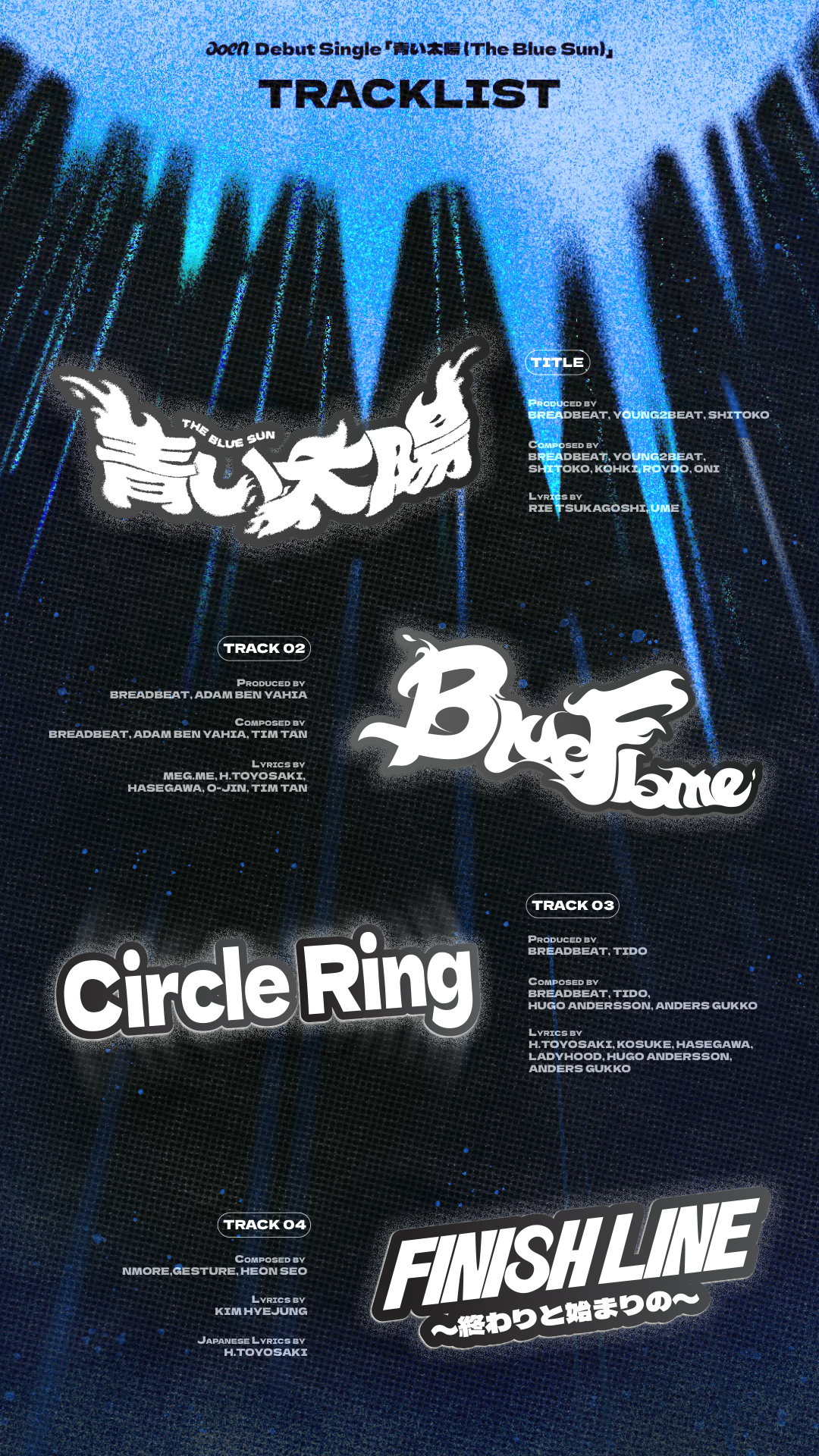 Weverse aoen Image - aoen 'The Blue Sun' Tracklist
