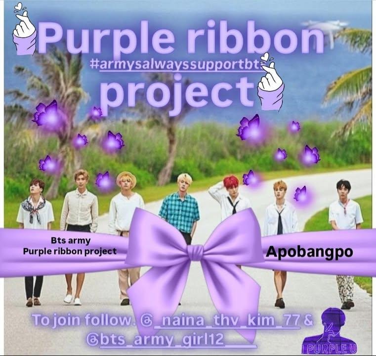 BTS Community Post - 🍀For weverse 🍀 *Purple Ribbon*- a project from ...