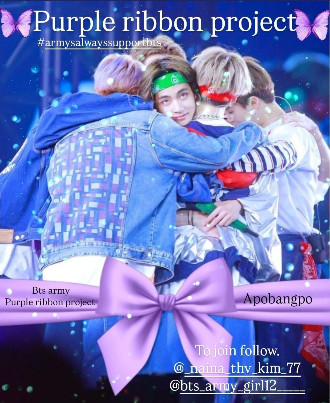 BTS Community Post - *Purple Ribbon*- a project from armies to BTS To ...