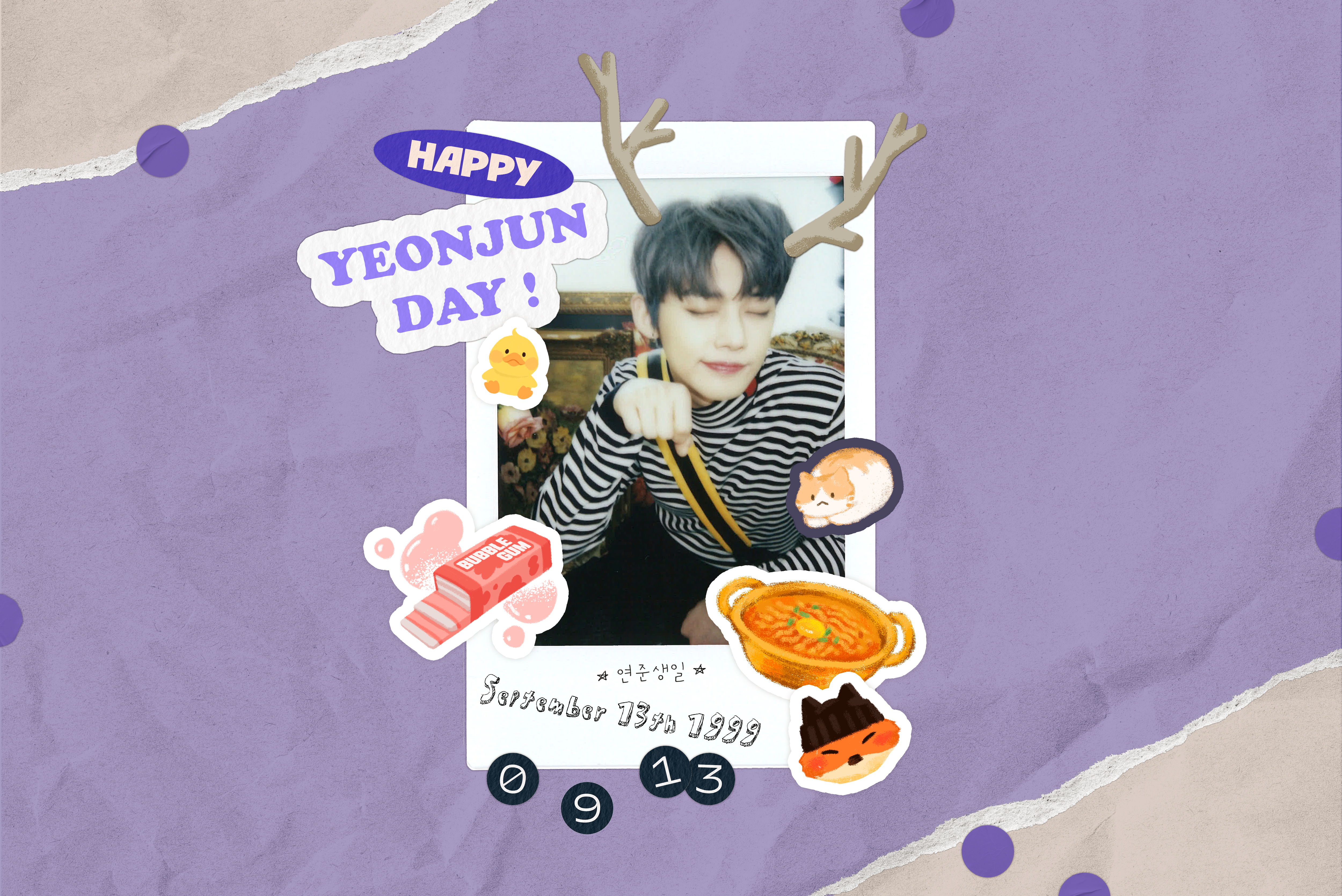 ミンハオ ラキドロ Weverse HAPPY BIRTHDAY Weverse TOMORROW X TOGETHER Image - 2025 YEONJUN BIRTHDAY